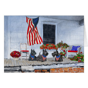 Patriotische Schotten warten auf die große Parade