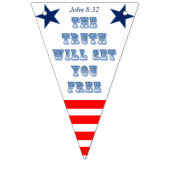 Patriotische Schrift Banner-Jagdfahnen Wimpelkette (Erste Fahne)