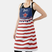 Patriotische Schürze Red White & Blue, Stars & Str (InSitu)