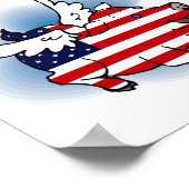 Patriotische Schweine Poster (Ecke)