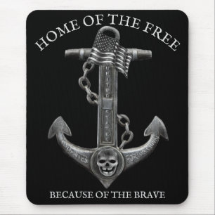 Patriotische Seeräuberflagge Mousepad