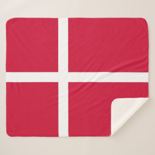 Patriotische Sherpa Decke mit Dänemark-Flagge Sherpadecke