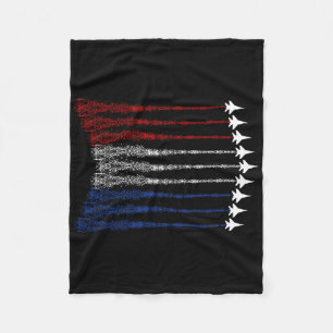 Patriotische Shirts für Männer Jet 4. Juli Shirts  Fleecedecke