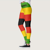 Patriotische Simbabwflagge Afrika Leggings (Links)