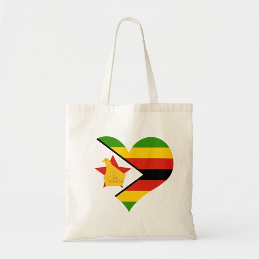 Patriotische Simbabwflagge Afrika Tragetasche (Vorne)