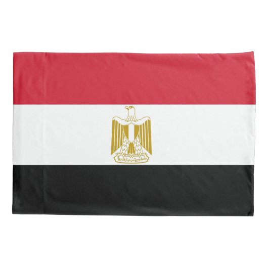 Patriotische Single-Pillowcase-Flagge Ägyptens Kissenbezug (Rückseite)