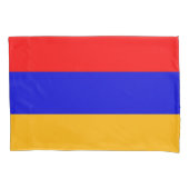 Patriotische Single-Pillowcase-Flagge Armeniens Kissenbezug (Vorderseite)