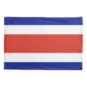 Patriotische Single Pillowcase Flagge Costa Ricas Kissenbezug