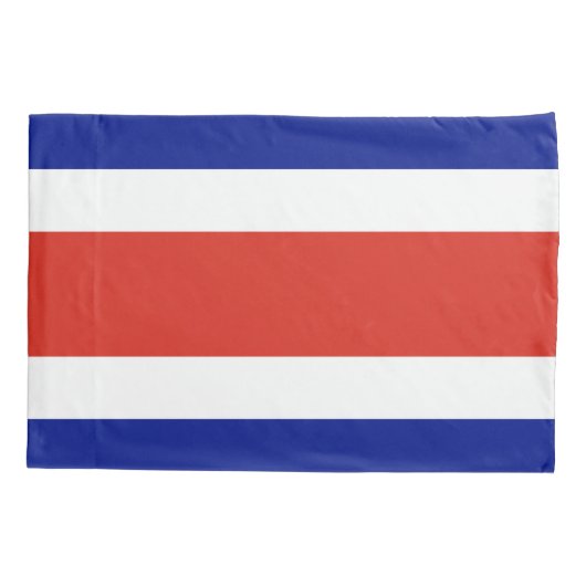 Patriotische Single Pillowcase Flagge Costa Ricas Kissenbezug (Rückseite)
