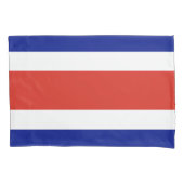 Patriotische Single Pillowcase Flagge Costa Ricas Kissenbezug (Vorderseite)