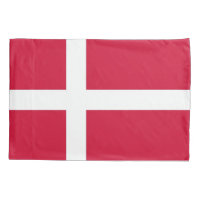 Patriotische Single-Pillowcase-Flagge Dänemarks