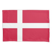 Patriotische Single-Pillowcase-Flagge Dänemarks Kissenbezug (Vorderseite)