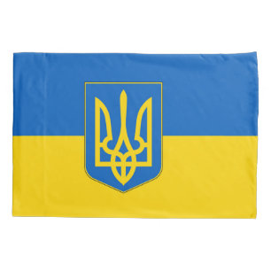 Patriotische Single-Pillowcase-Flagge der Ukraine Kissenbezug