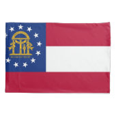 Patriotische Single-Pillowcase-Flagge Georgiens Kissenbezug (Rückseite)