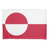 Patriotische Single-Pillowcase-Flagge Grönlands Kissenbezug (Vorderseite)