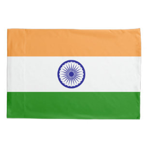 Patriotische Single-Pillowcase-Flagge Indiens Kissenbezug