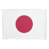 Patriotische Single-Pillowcase-Flagge Japans Kissenbezug (Vorderseite)