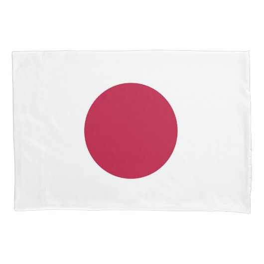Patriotische Single-Pillowcase-Flagge Japans Kissenbezug (Vorderseite)