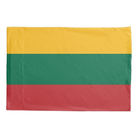 Patriotische Single-Pillowcase-Flagge Litauens Kissenbezug (Rückseite)