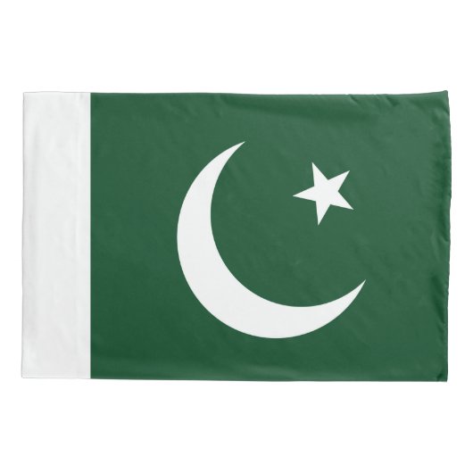 Patriotische Single-Pillowcase-Flagge Pakistans Kissenbezug (Rückseite)