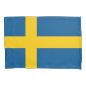 Patriotische Single-Pillowcase-Flagge Schwedens Kissenbezug (Vorderseite)