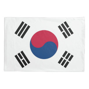 Patriotische Single-Pillowcase-Flagge Südkoreas Kissenbezug