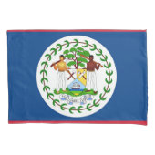 Patriotische Single-Pillowcase-Flagge von Belize Kissenbezug (Vorderseite)