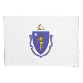 Patriotische Single Pillowcase-Flagge von Massachu Kissenbezug (Vorderseite)