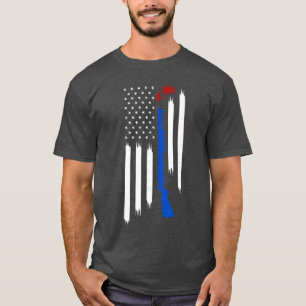 Patriotische Skeetrap Ton Tontaubenschießen USA F T-Shirt