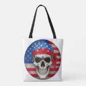 Patriotische Skull-Tasche Tasche (Rückseite)
