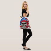 Patriotische Skull-Tasche Tasche (Am Model)