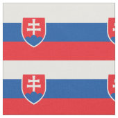 Patriotische slowakische Flagge Stoff (Nahaufnahme)