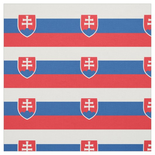 Patriotische slowakische Flagge Stoff (Muster)