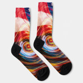 Patriotische Socken mit Pinselfusion