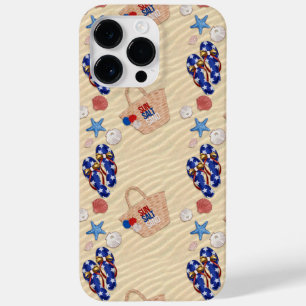 PATRIOTISCHE SOMMERFLIP-FLOPS SUNGLASSEN Case-Mate iPhone 14 PRO MAX HÜLLE