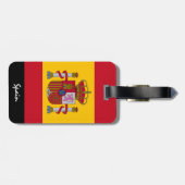 Patriotische Spanischen Gepäckmarken, spanische Fl Gepäckanhänger (Rückseite horizontal)