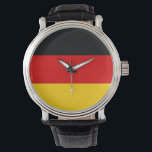 Patriotische, Spezialuhr mit Flagge Deutschlands Armbanduhr<br><div class="desc">Bleibe pünktlich mit unserer Handuhr unter der Flagge Deutschlands! Dieses unverwechselbare Zeitstück verbindet Funktionalität mit einem lebendigen Design, das stolz die deutsche Flagge zeigt. Ideal für alltägliche Bekleidung oder besondere Anlässe, ist es ein ideales Accessoire für alle, die ihr deutsches Erbe gewollt haben. Diese Armbanduhr ist aus hochwertigen Materialien gefertigt...</div>