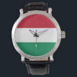 Patriotische, Spezialuhr mit Flagge Ungarns Armbanduhr<br><div class="desc">Entdecken Sie zeitlose Eleganz mit unserer exquisiten Taschenuhr unter ungarischer Flagge! Diese Taschenuhr ist mehr als nur ein Accessoire zur Zeitmessung; sie ist ein Fest für Ungarns reichhaltiges Kulturerbe und Nationalstolz. Das auffallende Design zeigt die ungarische Fahne in herausragender Weise, was es zu einer einzigartigen und sinnvollen Art macht, Ihre...</div>