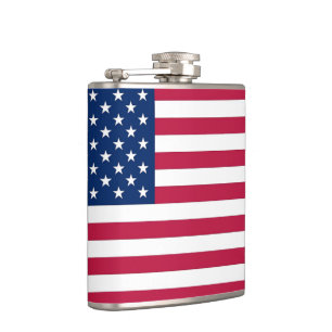 Patriotische, spezielle Flasche mit Flagge von USA Flachmann