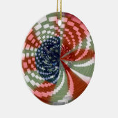 Patriotische Spin Round Ornament (Rechts)