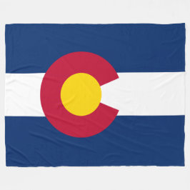 Patriotische Staats-Flagge von Colorado Fleecedecke