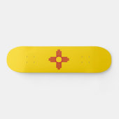 Patriotische Staatsflagge New Mexico Skateboard (Horizontal)