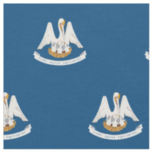 Patriotische Staatsflagge von Louisiana Stoff