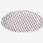 Patriotische Stars 4. Juli Teller, die dann die Er Pappteller (Schrägansicht)