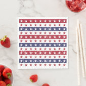 Patriotische Stars 4. Juli Zeitung Napkins Serviette (Beispiel)