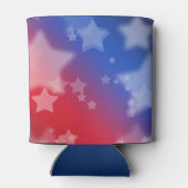 Patriotische Stars Cooler Dosenkühler (Rückseite)