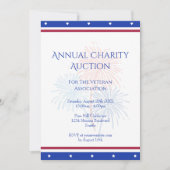 Patriotische Stars Corporate Event Wohltätigkeit B Einladung (Vorderseite)