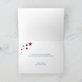 Patriotische Stars Feiertagskarte (Innenseite)