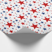 Patriotische Stars Geschenkpapier (Ecke)