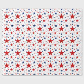 Patriotische Stars Geschenkpapier (Flach)